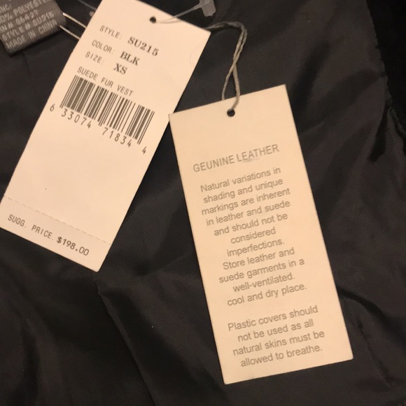 Black Bisou Bisou suede vest - NWT - Picture 9 of 12